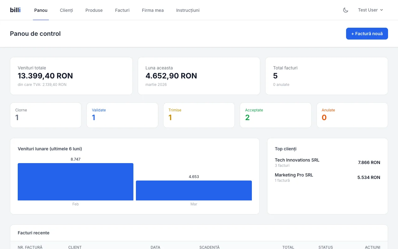 billi app screenshot